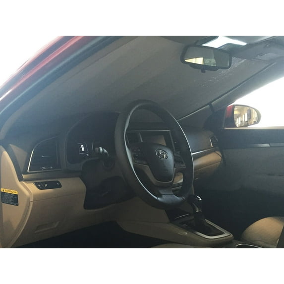 HeatShield, The Original Windshield Sun Shade, Custom-Fit for Hyundai Elantra Sedan w/o Sensor 2017, 2018, 2019, Silver Series