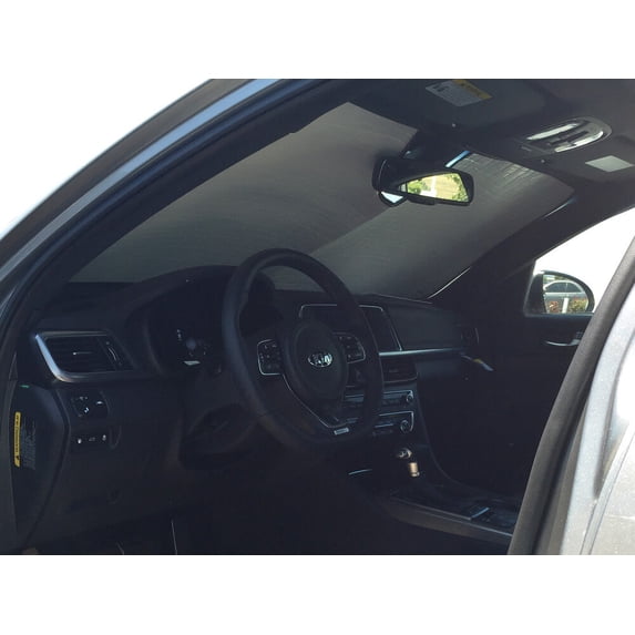 HeatShield, The Original Windshield Sun Shade, Custom-Fit for Kia Optima Sedan w/ Sensor 2016, 2017, 2018, 2019, 2020, Silver Series