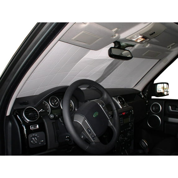HeatShield, The Original Windshield Sun Shade, Custom-Fit for Land Rover LR3 SUV 2005, 2006, 2007, 2008, 2009, Silver Series