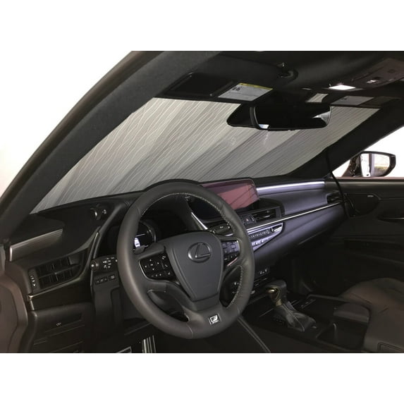 HeatShield, The Original Windshield Sun Shade, Custom-Fit for Lexus ES350 Sedan 2019, 2020, 2021, Silver Series