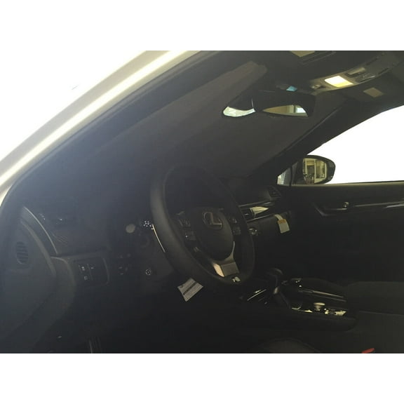 HeatShield, The Original Windshield Sun Shade, Custom-Fit for Lexus GS350 Sedan w/ Sensor 2016, 2017, 2018, 2019, 2020, Silver Series