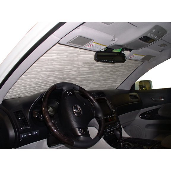 HeatShield, The Original Windshield Sun Shade, Custom-Fit for Lexus GS430 Sedan 2006, 2007, Silver Series