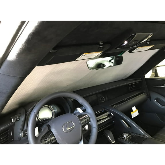 HeatShield, The Original Windshield Sun Shade, Custom-Fit for Lexus LC500 Coupe 2018, 2019, 2020, 2021, Silver Series