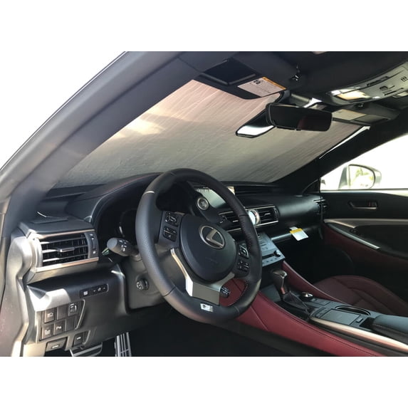 HeatShield, The Original Windshield Sun Shade, Custom-Fit for Lexus RC350 Coupe w/ Sensor 2018, 2019, 2020, 2021, Silver Series