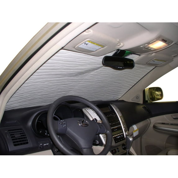 HeatShield, The Original Windshield Sun Shade, Custom-Fit for Lexus RX400h SUV 2006, 2007, 2008, Silver Series