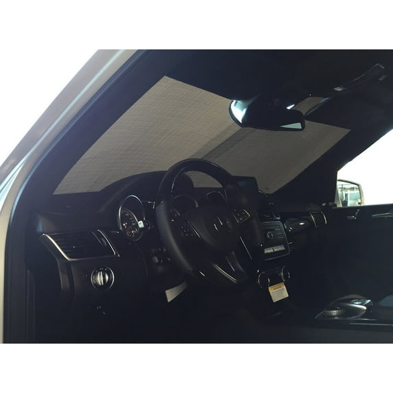 HeatShield, The Original Windshield Sun Shade, Custom-Fit for Mercedes-Benz GLS550 SUV 2017, 2018, 2019, Silver Series