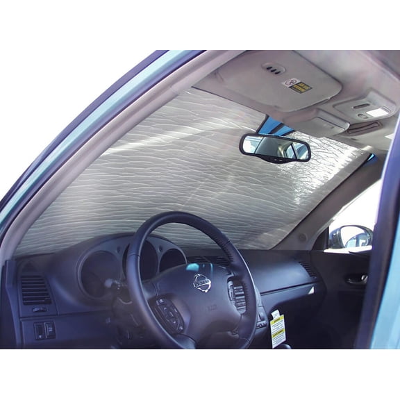 HeatShield, The Original Windshield Sun Shade, Custom-Fit for Nissan Altima Sedan 2002, 2003, 2004, Silver Series