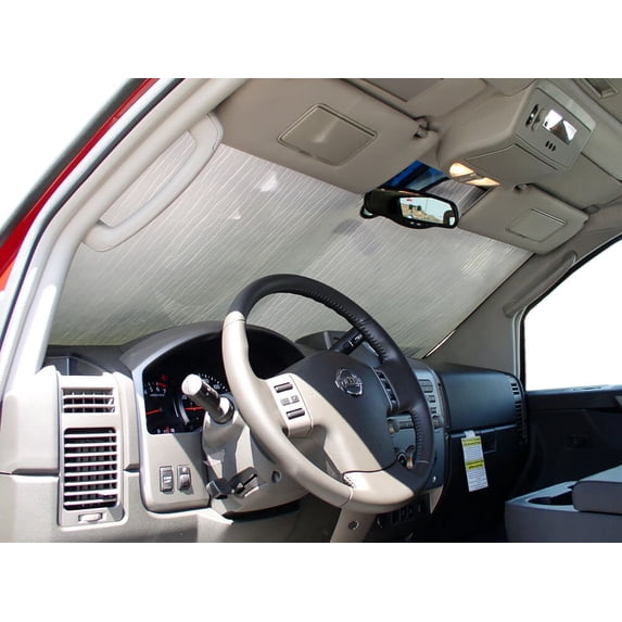 HeatShield, The Original Windshield Sun Shade, Custom-Fit for Nissan Armada SUV 2005-2015, Silver Series