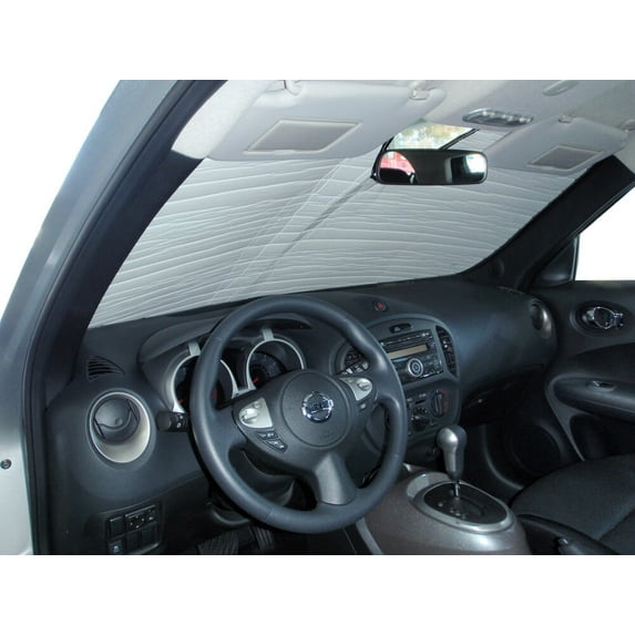 HeatShield, The Original Windshield Sun Shade, Custom-Fit for Nissan Juke SUV 2011, 2012, 2013, 2014, 2015, 2016, 2017, Silver Series