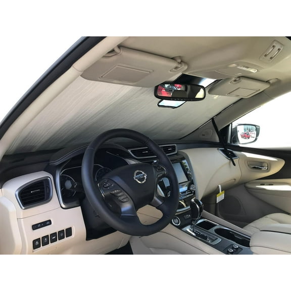 HeatShield, The Original Windshield Sun Shade, Custom-Fit for Nissan Murano SUV w/ Sensor 2019, 2020, Silver Series