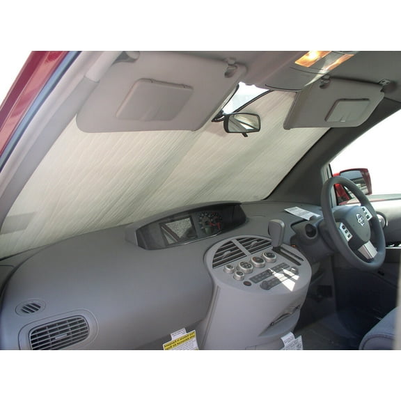 HeatShield, The Original Windshield Sun Shade, Custom-Fit for Nissan Quest Minivan 2004, 2005, 2006, 2007, 2008, 2009, Silver Series