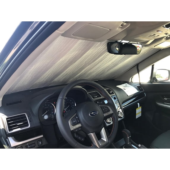 HeatShield, The Original Windshield Sun Shade, Custom-Fit for Subaru Impreza Hatchback (5D) w/ Eyesight 2017, 2018, 2019, 2020, 2021, Silver Series