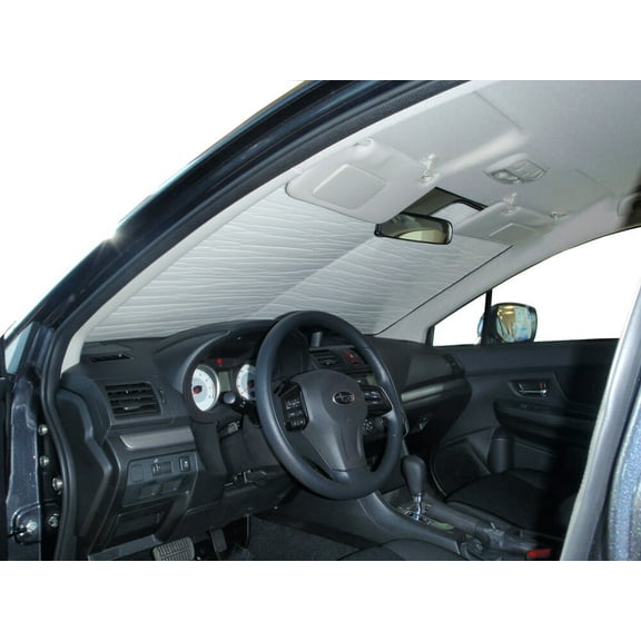 HeatShield, The Original Windshield Sun Shade, Custom-Fit for Subaru Impreza Hatchback (5D) w/o Eyesight 2012, 2013, 2014, 2015, 2016, Silver Series