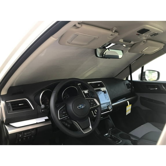 HeatShield, The Original Windshield Sun Shade, Custom-Fit for Subaru Legacy Sedan w/ Eyesight with High Beam Assist 2017, 2018, 2019, Silver Series