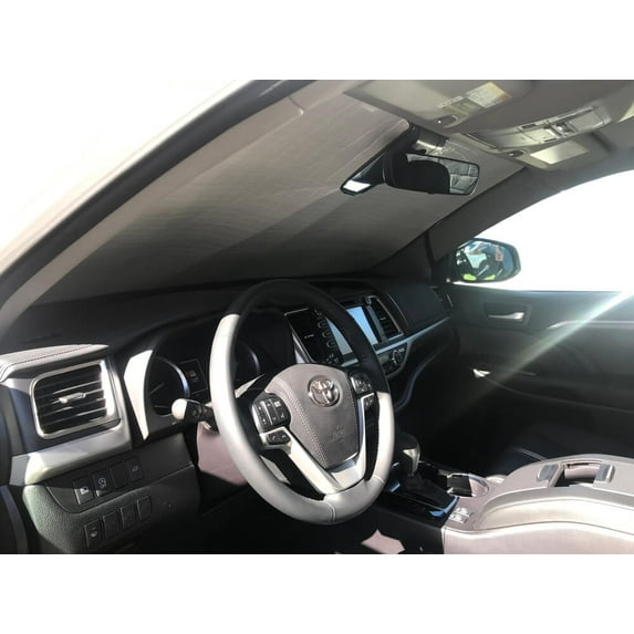 HeatShield, The Original Windshield Sun Shade, Custom-Fit for Toyota Highlander SUV 2017, 2018, 2019, Silver Series