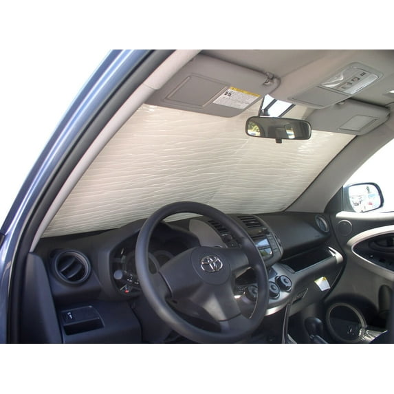 HeatShield, The Original Windshield Sun Shade, Custom-Fit for Toyota RAV4 SUV 2006, 2007, 2008, 2009, 2010, 2011, 2012, Silver Series