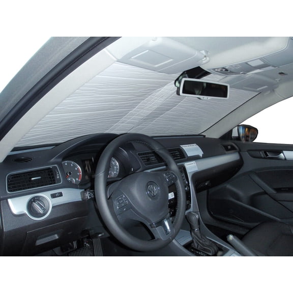 HeatShield, The Original Windshield Sun Shade, Custom-Fit for Volkswagen Passat Wagon 2012, 2013, 2014, 2015, Silver Series