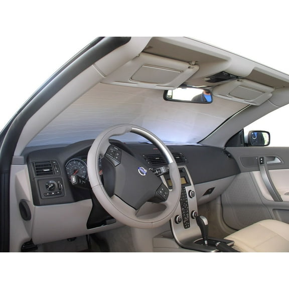 HeatShield, The Original Windshield Sun Shade, Custom-Fit for Volvo C70 Convertible 2006, 2007, 2008, 2009, 2010, 2011, 2012, 2013, Silver Series