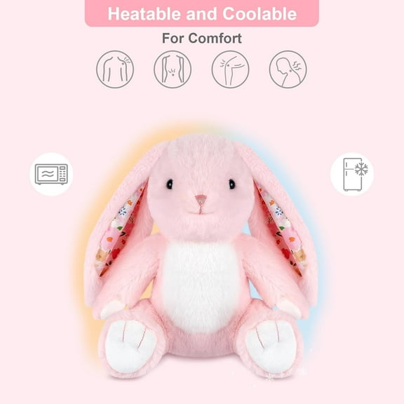 Heatable & Coolable Bunny Stuffed Animal, Lavender Scented Plush Toy for Relaxation & Comfort