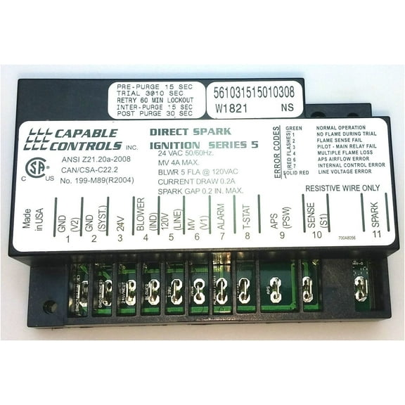 Heatco HM56SERIES308 Spark Ignition Control