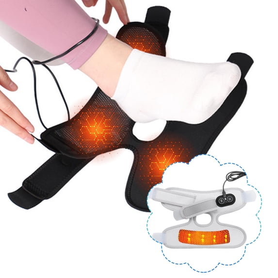 Heated Ankle Support Strap With 5V Carbon Fiber Temperature Control And Warm Compress Ankle Wristband