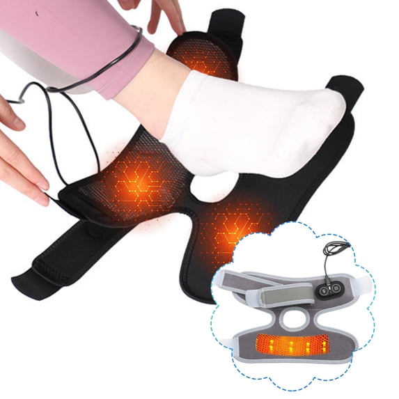 Heated Ankle Support Strap With 5V Carbon Fiber Temperature Control And Warm Compress Ankle Wristband