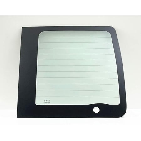 Heated Back Window Back Glass Passenger Right Side Compatible with Ford Transit Connect 2010-2013 Models