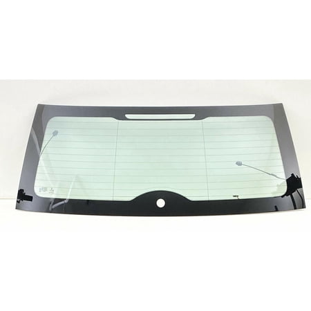 Heated Back Window Back Glass w/ 3 Connector Leads Compatible with Mini Cooper 2 Door Hatchback 2007-2011 Models