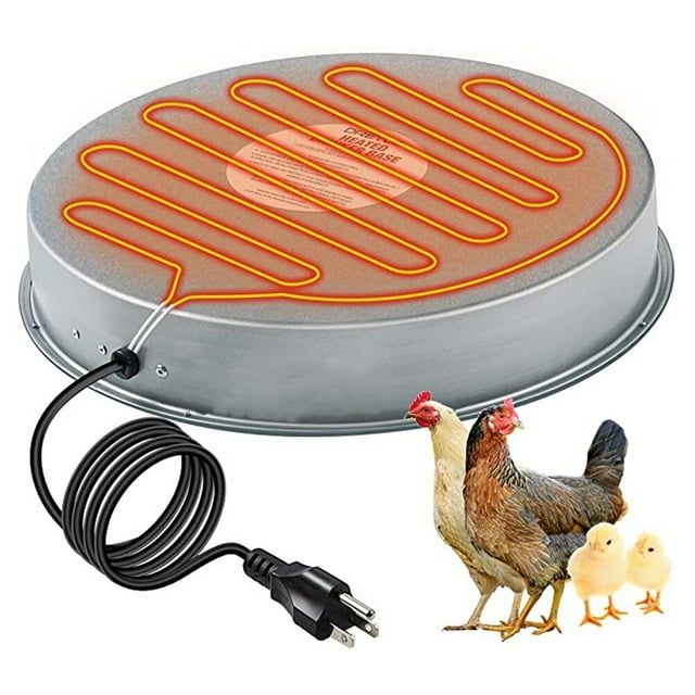 Heated Base for Metal Poultry Founts Poultry Drinker Water Heater Base