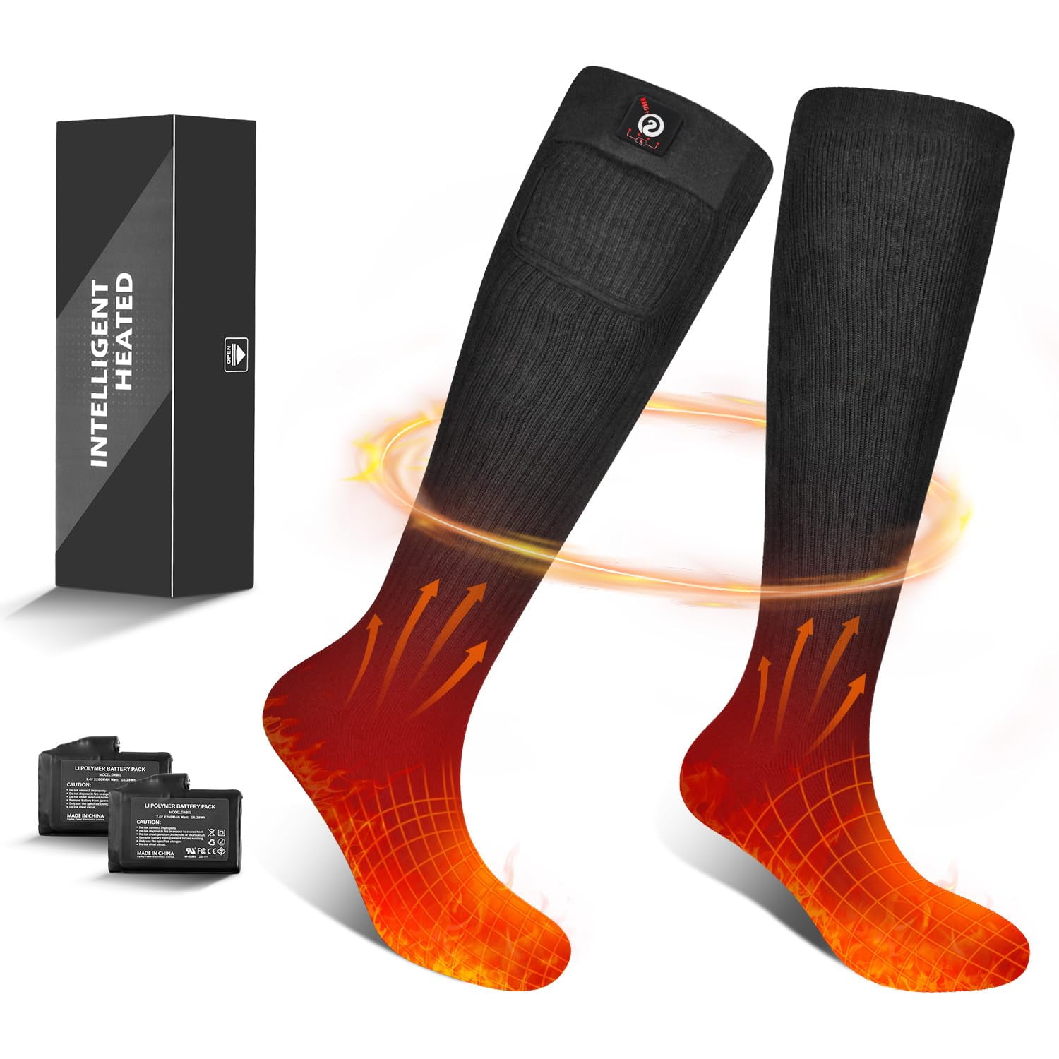 Warm Electric Socks For Men/Women (Fits Shoe Sizes 5-11
