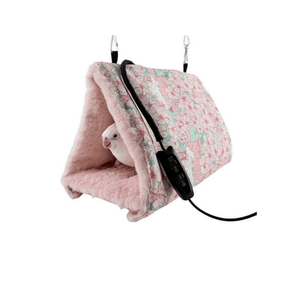 Heated Bird Nest With Temperature Control Winter Warm Roosting Station For Small Birds Parrots Cozy Heating Perch(Purple-25Cm)