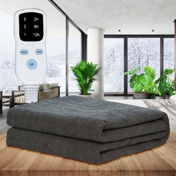 Heated Blanket 150x80cm Throw Blanket Constant Temperature Mattress 3 Heat Settings & 12 Hours Auto Off Soft Cozy Washable with Fast Heating Warming Pad for Home
