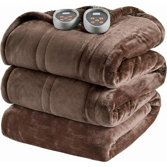 Heated Blanket, Electric Blanket, Soft, Warm, Reversible Plush - Sherpa Heating Blanket with 20 Heat Settings, 1-10 hrs Timer Auto Shut Off, Machine Washable