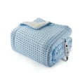thumbnail image 1 of Heated Blanket Electric Blanket - Waffle Fleece Heating Warming Blankets with Auto Shut Off, for Couch Office Chair Bed, Fuzzy Cozy, Machine Washable, 1 of 8