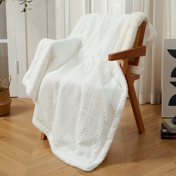 Heated Blanket Electric, Dual Control Waffle Weave Sherpa Heating Throw with 9 Heating Levels, 1-12 Hours Timer Auto Off, Machine Washable, for Couch Bed Sofa Home Office