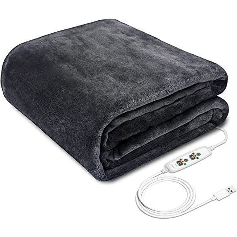 USB Heated Blanket Home Office Electric Blankets Portable Heating Pad  Flannel Washable Power Bank Warm Up Blanket Warming Pad - AliExpress