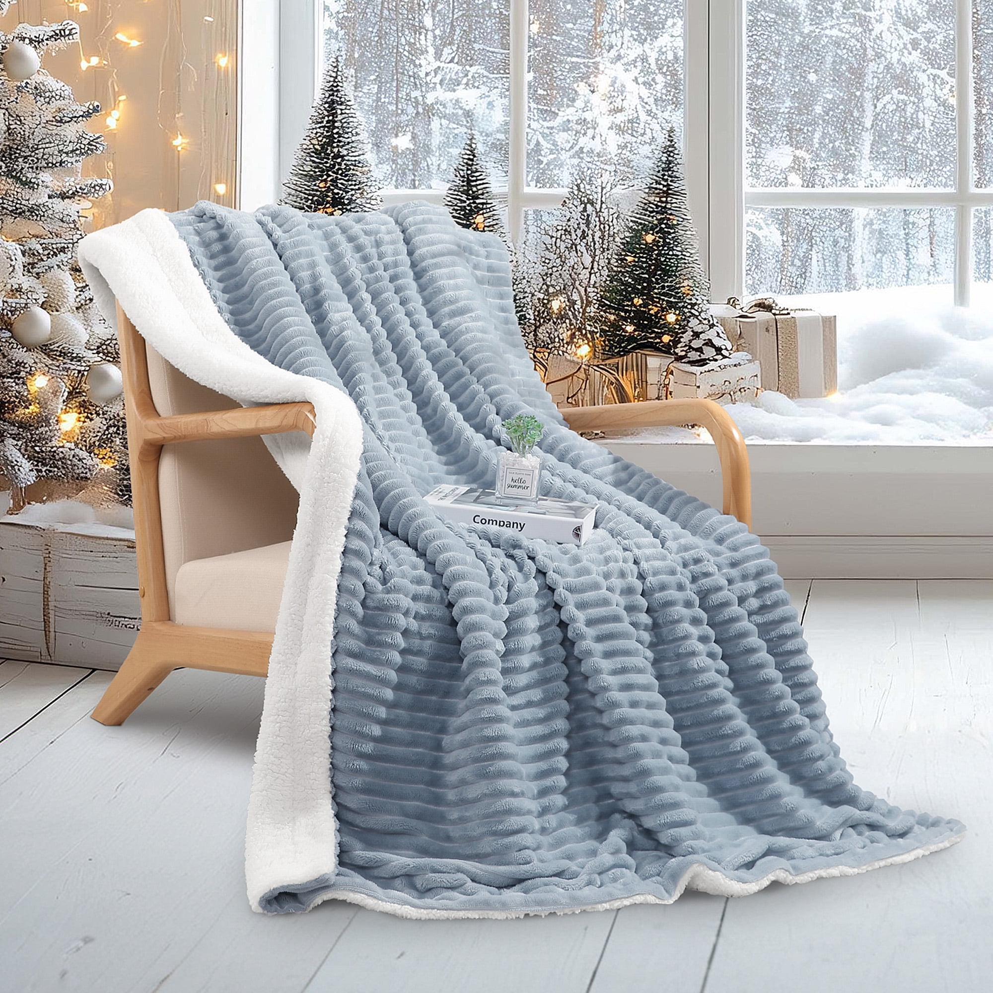 Heated Blanket Electric Throw 50" x 60" Soft Electric Blanket for Couch 6 Heat Settings Flannel Blanket & 4 Hours Timer Shutdown Machine Washable