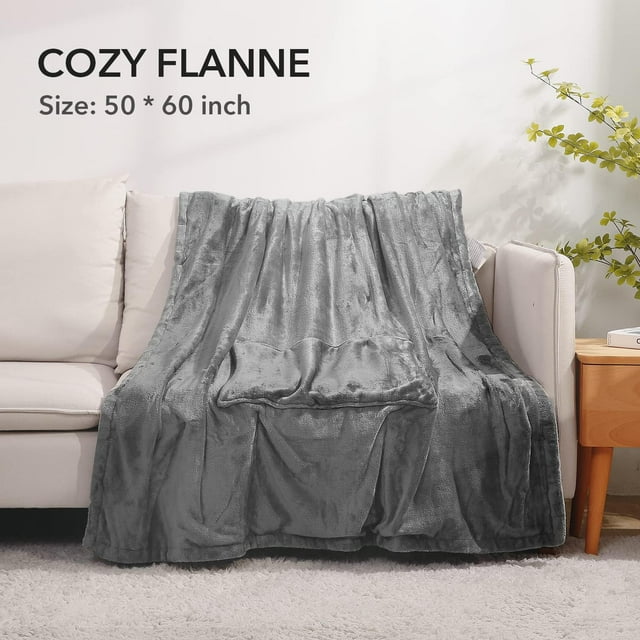 Heated Blanket Electric Throw 50" x 60" Soft Electric Blanket for Couch