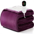thumbnail image 1 of Heated Blanket Electric Throw - 50"x60" Heating Blanket Throw 1/2/4/6/8 Hours Auto-Off 10 Heat Level Over-Heat Protection, 1 of 5
