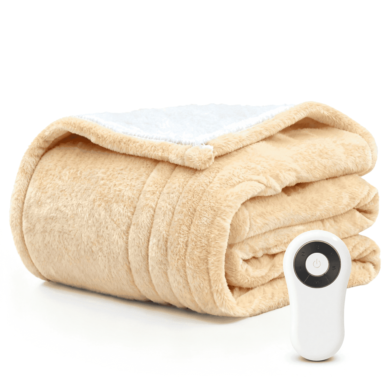 Heated Blanket Electric Throw Blanket 50"x60" Fast Heating Electric Blanket with 5 Heat Levels & 4 Hours Auto-off Overheat Protection Cozy Soft Flannel Heated Throw Blanket