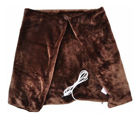 Heated Blanket Electric Warming Heating Blanket Pad Shoulder Neck Mobile Heating Shawl USB Coffee Giyblacko