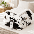 Heated Blanket - Fast Heating Electric Soft Throw With 4 Time Settings ...