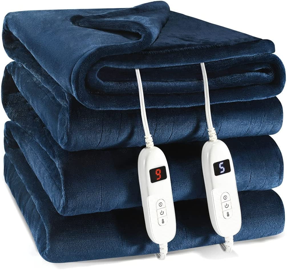 Nola Luxury Heated Blanket | Electric Blanket | Extra Large Heated Throw |  Digital Remote, 10 Heat Settings & 10hr Timer | Machine Washable Soft