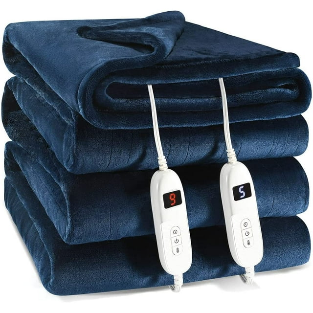 MedicaKingUsa King Size Heated Blanket with Hand Controller Machine