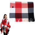 thumbnail image 1 of Heating Pad Heated Blanket Heated Shawl for Women Portable Wearable Usb Heating Blanket Soft Warm Zipper Scarf for Winter Home Travel, 1 of 6