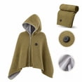 thumbnail image 1 of Heated Blanket, Portable Wearable USB Heated Poncho Shawl with Hood & Zipper and Soft Fleece Lining, Electric Heating Wrap for Indoor and Outdoor, Warm Winter Gift for Men and Women, 1 of 6