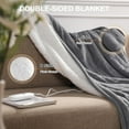 thumbnail image 1 of Heated Blanket Queen Size Electric Blanket 84''X90'' - Fast Heating Blanket Ultra Soft with Dual Controllers, 5 Heat Levels & 10 Hrs Timer, Machine Washable Queen Heated Blanket(Gray), 1 of 7