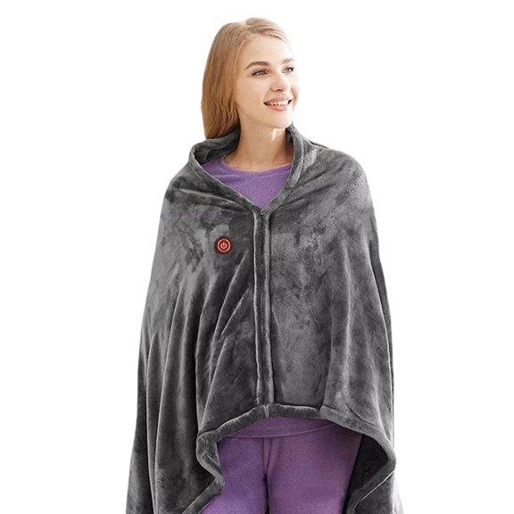 Heated Blanket Shawl, Flannel Constant Temperature, 1 Pack for Adults, Machine Washable Electric Warming Blanket for Home Office Indoor Use for Cold Weather