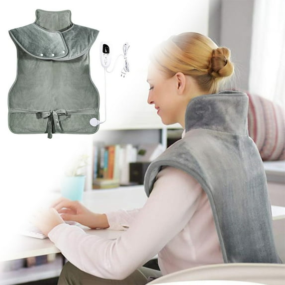 Heated Blanket Soft Heated Throw Blanket for Back Home Use Adjustable Temperature