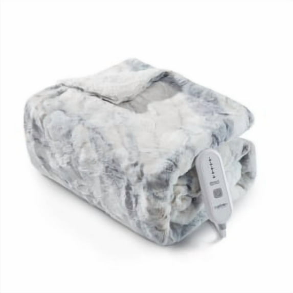 Heated Blanket Throw Blanket,Fast Heating Electric Blanket,Machine Washable Velvet Heated Throw with 5 Heating Levels,4 Hour Auto-Off, Warm Gifts for Grandma,Family